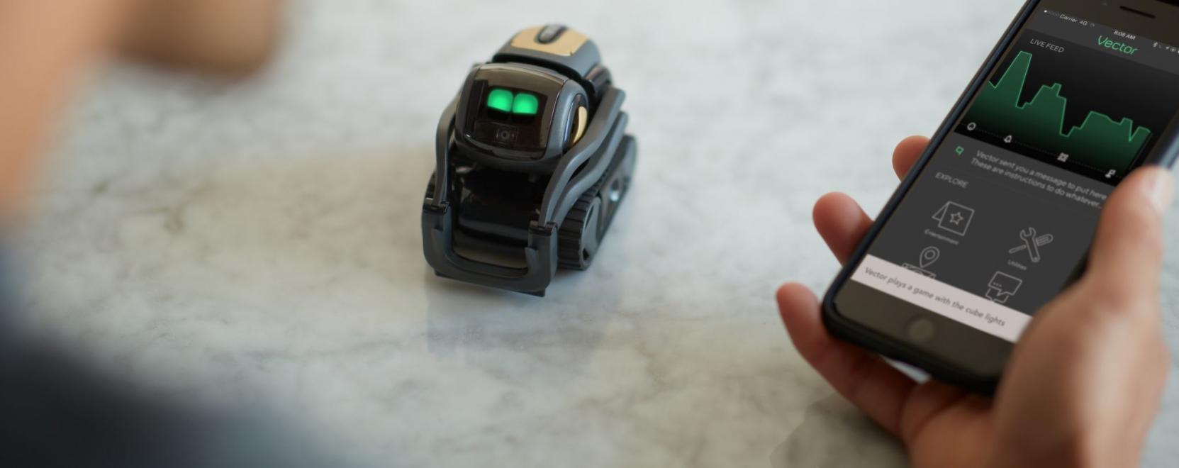 Vector: &uacute;jabb versenyző a cuki robotok piac&aacute;n