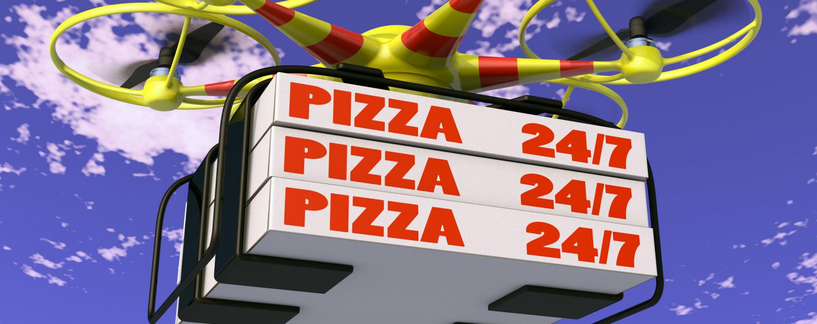 Az Uber dr&oacute;njai sz&aacute;ll&iacute;thatj&aacute;k h&aacute;zhoz a pizz&aacute;t