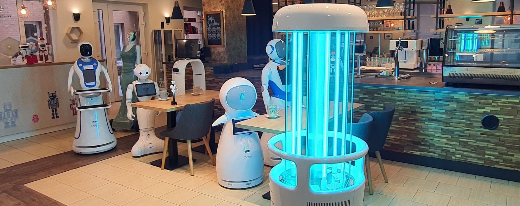 Magyar fejleszt&eacute;sű fertőtlen&iacute;tő robot a koronav&iacute;rus ellen