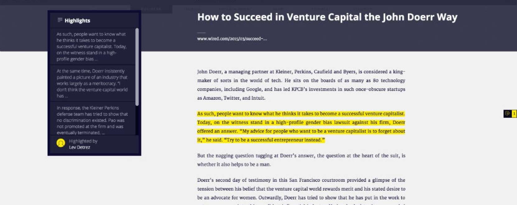 Digit&aacute;lis kiemelő filc seg&iacute;t eligazodni a vil&aacute;gh&aacute;l&oacute;n 